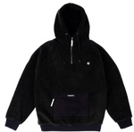 MAGENTA kangoo sherpa hoodie - black