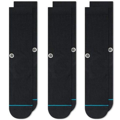 STANCE Socks Icon 3 Pack Black