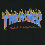 THRASHER Logo Flame Nero Blu